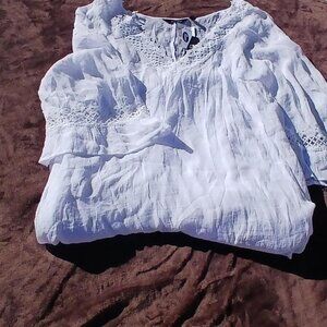 NWT Mlle Gabrielle White Blouse
